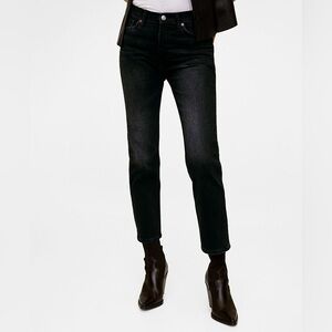 Mango Grace Crop Slim Fit Jeans